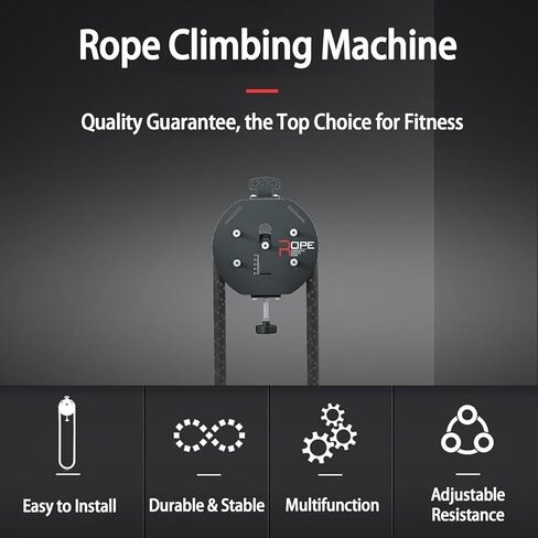 Endless Rope Trainer, Pulley Rope Trainer, Resistance Training Machine, Home Gym Strength Trainer with Adjustable Resista for Full Upper Body Workout At Home(Red) in Saudi Arabia