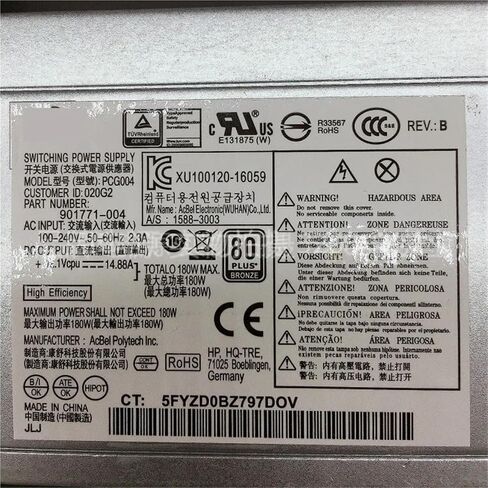 PSU Power Supply PCG002 PCG004 901772-004 for 600 680 800 880 G3 PSU in Saudi Arabia