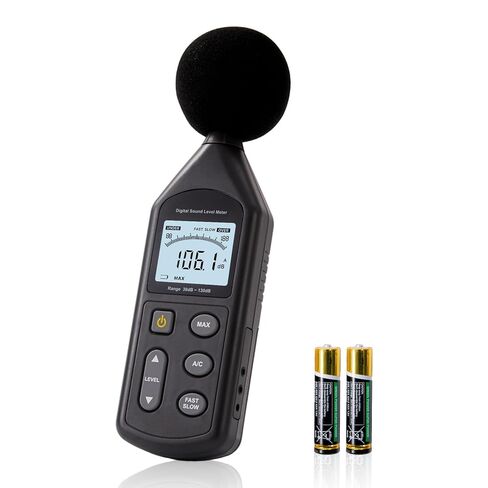 DB-01 Decibel Meter, Professional Sound Decibel Meter with A/C Weighting, Fast/Slow Response, 30-130dB Range,for Home, Office, Factory, Noisy Neighbors in Saudi Arabia
