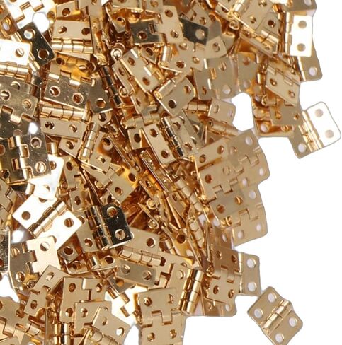 Zerodis Mini Butt Hinges Hinges Retro Brass Small Folding with Screws Miniature Hardware for Woodworking Projects Wooden Jewelry Box Dollhouse Cabinet Drawer Mini Butt in Kuwait