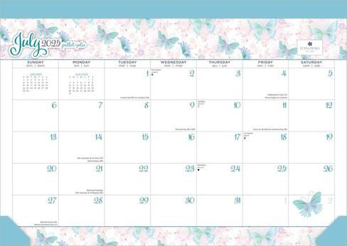 Busy Bees | 2026 14 x 10 Inch 18 Months Monthly Desk Pad Calendar | July 2025 - December 2026 | Plato | Planning Stationery in Kuwait