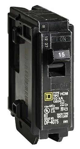 Square D HomeLine 15 amps Plug In Single Pole Circuit Breaker in Saudi Arabia