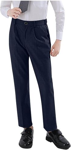 Boys Golf Pants Elastic Waist Lightweight School Uniform Pant with Pockets for Party Performance Outdoor Playwear 2026 in Saudi Arabia