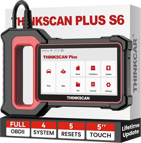 THINKCAR OBD2 Scanner, ThinkScan Plus S4 ABS,SRS,TCM,ECM,BCM Scan Tool with 5 Special Services Options, 94 Vehicle Brands Car Code Reader, FCA AutoAuth, Wireless Update in Kuwait