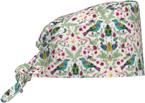 Working Cap with Sweatband, Adjustable Tie Back Scrub Cap Breathable Surgical Nurse Hat for Women and Men in Kuwait