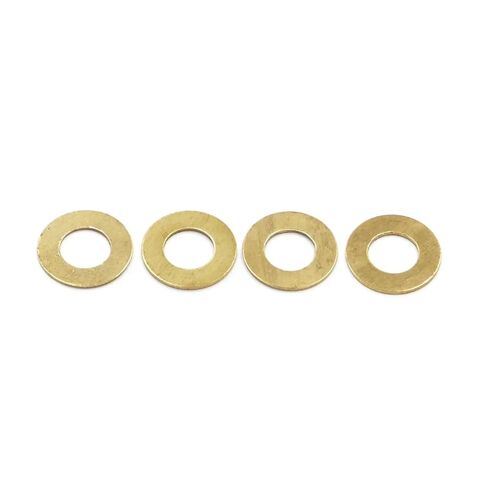 GB97 DIN125 M2 /2.5/3 /4/5 /6/8 /10/12 /14/16 Solid Brass Gasket Copper Metal Flat Washer Pad(50pcs M5x10x0.8mm) in Saudi Arabia