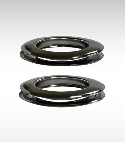 Micron Round #15 Brass Curtain Grommets and Plain Washers, Heavy Duty, Reliable, Durable, Black-Nickel (Fume) 51 mm (2") (100 Pcs Set) in Kuwait