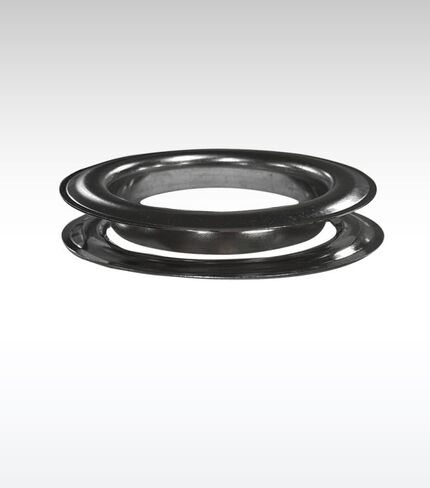 حلقات وغسالات ستائر نحاسية دائرية رقم 18 من ميكرون، شديدة التحمل، موثوقة، متينة، مطلية بالنيكل الأسود (الدخان) 65 مم (2-1/2 بوصة) (مجموعة 12 قطعة) in Kuwait