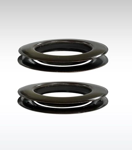 Micron Round #15 Brass Curtain Grommets and Teeth Washers, Heavy Duty, Reliable, Durable, Oil Rubbed Bronze Plated 51 mm (2") (100 Pcs Set) in Kuwait