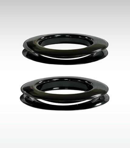 Micron Round #15 Brass Curtain Grommets and Teeth Washers, Heavy Duty, Reliable, Durable, Black Painted 51 mm (2") (100 Pcs Set) in Kuwait