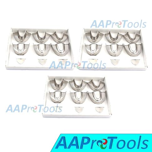 Set of 3 Dental Impression Trays Baby Set of 6 PCS Solid Dental Instruments A+ Quality in Saudi Arabia