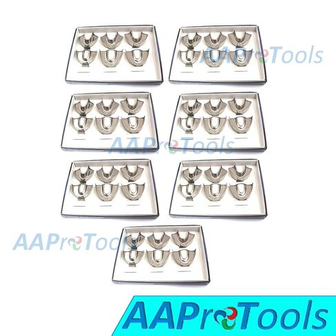 Set of 7 Dental Impression Trays Baby Set of 6 PCS Solid Dental Instruments A+ Quality in Saudi Arabia