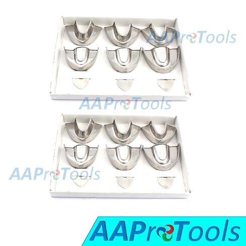 Set of 2 Dental Impression Trays Baby Set of 6 PCS Solid Dental Instruments A+ Quality in Saudi Arabia