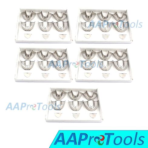 Set of 5 Dental Impression Trays Baby Set of 6 PCS Solid Dental Instruments A+ Quality in Saudi Arabia