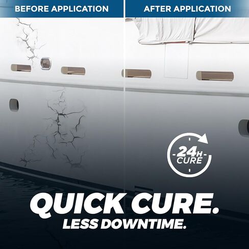 5200 مانع تسرب بحري للقوارب والمركبات الترفيهية - علاج سريع (30 دقيقة)، مقاوم للماء، مقاوم للأشعة فوق البنفسجية، مانع تسرب لاصق عالي الجودة للهياكل والأسطح والألياف الزجاجية والخشب والمعادن، صديق للبيئة، رائحة منخفضة، مع قفازات وفوهة (2) in Kuwait