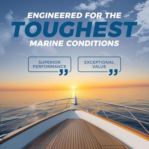 5200 مانع تسرب بحري للقوارب والمركبات الترفيهية - علاج سريع (30 دقيقة)، مقاوم للماء، مقاوم للأشعة فوق البنفسجية، مانع تسرب لاصق عالي الجودة للهياكل والأسطح والألياف الزجاجية والخشب والمعادن، صديق للبيئة، رائحة منخفضة، مع قفازات وفوهة (2) in Kuwait