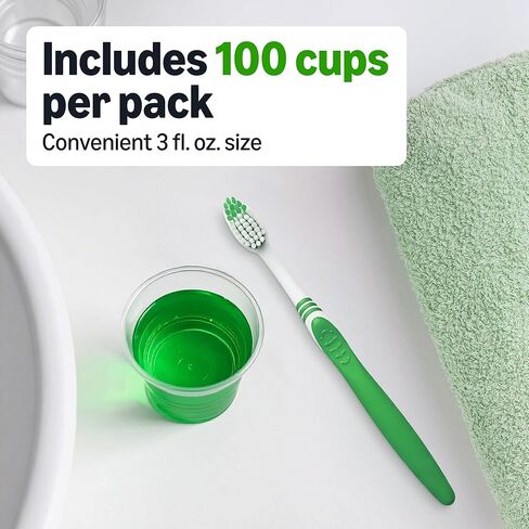 Amazon Basics Mini Disposable Clear Plastic Cups, 3oz, 100 Count in Kuwait