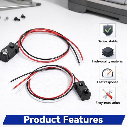 IR Break Beam Sensor 5mm IR Sensor LEDs Counting Module Split Through-Beam Photoelectric Switch for Apply Relay, Cable Length 30cm/11.8inch in Saudi Arabia
