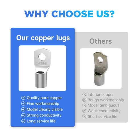 80 قطعة من عروات الأسلاك النحاسية كابل البطارية ينتهي تشكيلة AWG 2 4 6 8 10 12 موصلات الأسلاك المقياس مع أنابيب الانكماش الحراري 3:1 YY016 in Kuwait