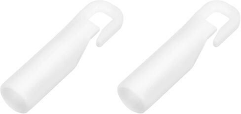خطاف العصا الأعمى uxcell ، 6pcs 2 "× 0.4" - الستائر العمودية البلاستيكية ، وتجهيزات الرأسية المائلة ، إصلاح خطاف أطراف الأجزاء المكسورة (أبيض) in Saudi Arabia