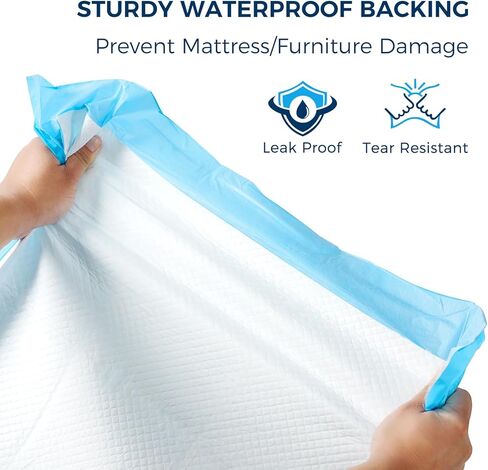 Super Absorbent Disposable Underpads - XXL (30" x 36") Leakproof Bed Pads | Quick-Dry, Ultra Thick for Heavy Incontinence | Chux Pads for Adults, Seniors, Kids, Baby & Pets - 50 Pack in Kuwait