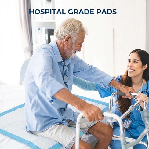 Super Absorbent Disposable Underpads - XXL (30" x 36") Leakproof Bed Pads | Quick-Dry, Ultra Thick for Heavy Incontinence | Chux Pads for Adults, Seniors, Kids, Baby & Pets - 50 Pack in Kuwait