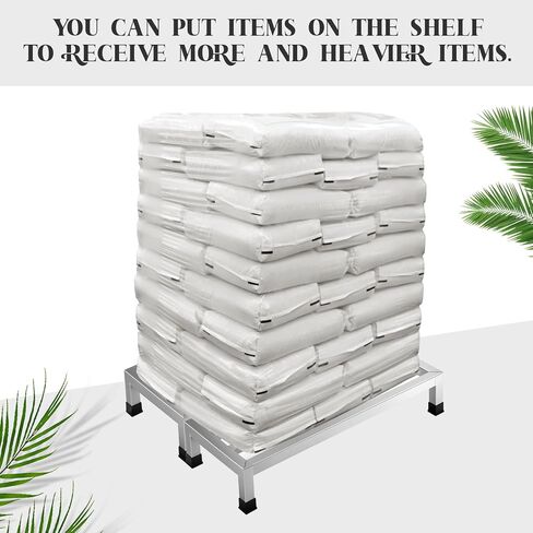 2 Pack Dunnage Rack 23.6" Long x 15.8" Wide, 4" Height Stainless Steel Dunnage Rack 1000 lbs Capacity Storage Commercial Food Service Storage in Restaurant Kitchens Shop in Saudi Arabia
