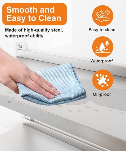 رف من الفولاذ المقاوم للصدأ، رف جداري عائم تجاري مقاس 47.2 بوصة × 12.6 بوصة مع دعامات، سعة 154 رطلًا، رف تخزين معدني عالي التحمل بطبقة مزدوجة قابل للتعديل للمطعم وبار المطبخ والفندق المنزلي in Kuwait