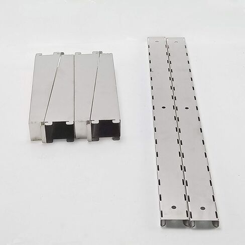 رف من الفولاذ المقاوم للصدأ، رف جداري عائم تجاري مقاس 47.2 بوصة × 12.6 بوصة مع دعامات، سعة 154 رطلًا، رف تخزين معدني عالي التحمل بطبقة مزدوجة قابل للتعديل للمطعم وبار المطبخ والفندق المنزلي in Kuwait