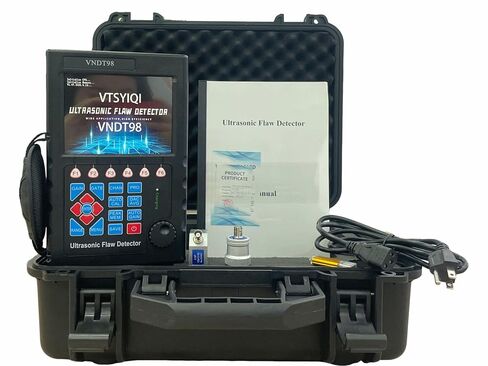 Ultrasonic Flaw Detector Flaw Detection Tools with Range 0 to 10000mm Automated Calibration Frequency Range 0.2 to 20MHz IP65 Standard Data Storage 500 Channels USB PC Software Color Display in Saudi Arabia
