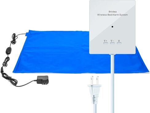 Briidea Bed Alarms and Fall Prevention for Elderly with 20'' * 28'' Weight Sensing Bed Pad (Wireless Alarm Included), Adjustable Volume and Long Range Alert for Home Safety in Saudi Arabia