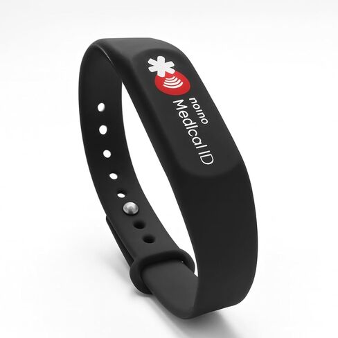 Medical ID Bracelet for Women & Men – NFC Enabled, Water-Resistant, Emergency Medical Info & Location Sharing When Scanned, Easily Update Profile, No Batteries or Subscription Required in Saudi Arabia