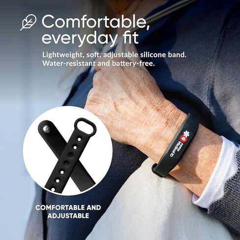 Medical ID Bracelet for Women & Men – NFC Enabled, Water-Resistant, Emergency Medical Info & Location Sharing When Scanned, Easily Update Profile, No Batteries or Subscription Required in Saudi Arabia