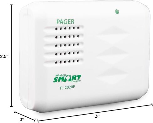 Smart Caregiver Pager Upgrade for Bed, Chair, and Floor Alarms - Converts to Wireless Alerts so There's No Noise in The Room - Ideal for Elderly and Dementia Patient Safety in Saudi Arabia