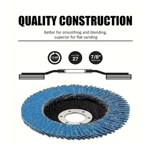 ACE850 1PC Professional Flap Discs 115mm 4.5 Inch Sanding 40/60/80120 Grit Grinding Wheels Blades for Angle Grinder ACE850 in Saudi Arabia