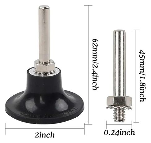 ACE850 11 قطعة 2 بوصة 50 مللي متر زركونيا الألومينا قوس رفرف القرص طحن عجلات الصنفرة مع حامل 1/4 بوصة 40/60/80/120 حصى ACE850 in Kuwait