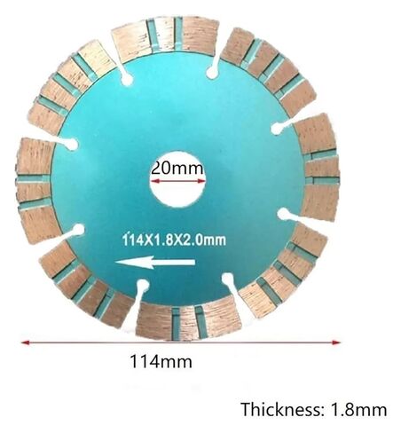 ACE850 1Pc Diamond Saw Blade 114 * 20mm Cutting Disc for Dry Granite Quartz Stone Concrete Marble Tools Angle Grinder Parts ACE850 in Kuwait