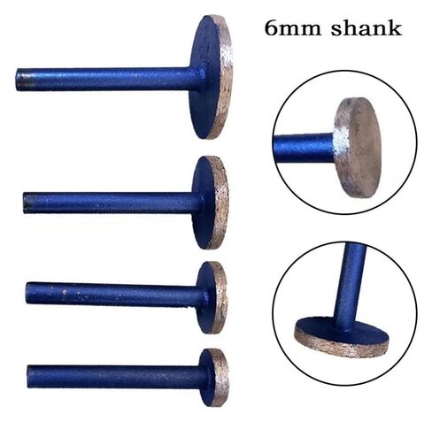 ACE850 4PCS 15/20/25/30mm Grinding Head 6mm Shank Diamond Sintered Mounted Points Carving Grind Wheel Polishing Tools ACE850 in Kuwait