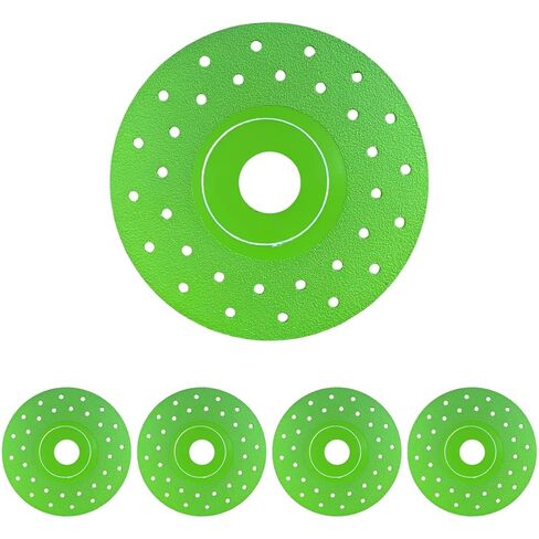 Generic 5 أقراص للطحن والقطع، 4.5 بوصة، 22.23 ملم، ملحومة بالنحاس، تصميم مسطح متعدد المسام، سرعة عالية in Saudi Arabia