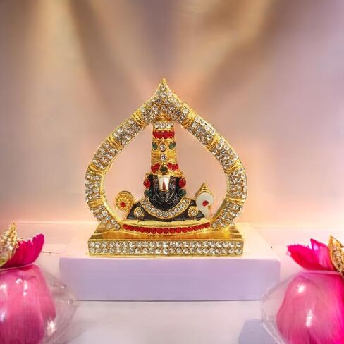 Lord Venkateswara with Sudarshan Chakra and shankh Idol for Car Dashboard - 2.5 '' inch. in Saudi Arabia