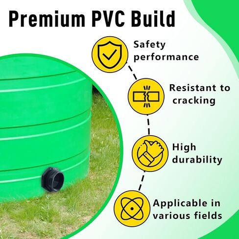 4 Inch PVC Bulkhead Fitting, PVC Bulkhead Fitting for Pools, Rain Barrels, Aquariums, Water Tank in Saudi Arabia