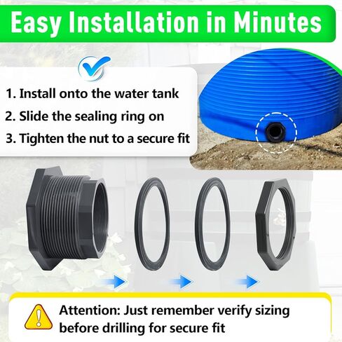4 Inch PVC Bulkhead Fitting, PVC Bulkhead Fitting for Pools, Rain Barrels, Aquariums, Water Tank in Saudi Arabia