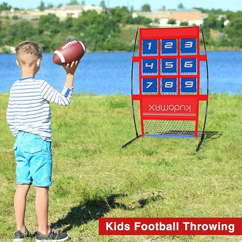 شبكة هدف الترويج - أتقن عرضك! نظام تدريب محمول مع منطقة ضربة مرقمة للبيسبول والكرة اللينة وكرة القدم. تتضمن حقيبة حمل وتتيح التجميع السريع in Kuwait