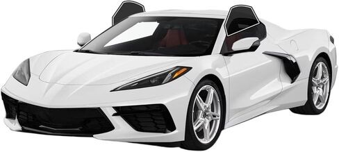 Precut Window Tint Film Front Two Door Windows Film Cars Sun Blocking Protection Privacy Anti Shatter Glass 2 Ply Computer Cut 50% Tint Shade for Chevrolet Corvette Coupe 2020-2025 in Kuwait