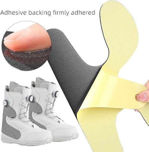 Qianly 2 Pieces Ski Boot Ankle Wrap Pads Self Adhesives Backing Durability Premium Comfortable Strong Adhesion Easy to Use EVA in Kuwait