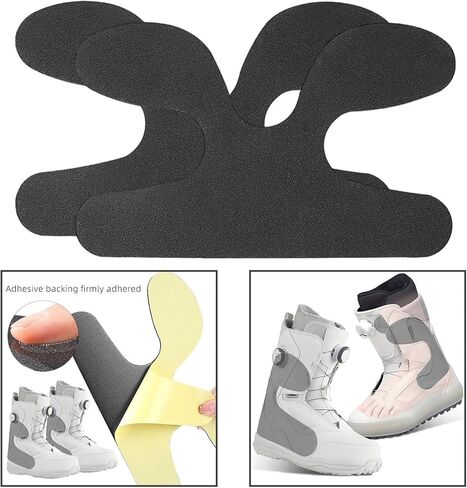 Qianly 2 Pieces Ski Boot Ankle Wrap Pads Self Adhesives Backing Durability Premium Comfortable Strong Adhesion Easy to Use EVA in Kuwait