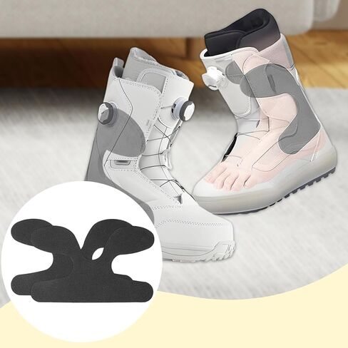 Qianly 2 Pieces Ski Boot Ankle Wrap Pads Self Adhesives Backing Durability Premium Comfortable Strong Adhesion Easy to Use EVA in Kuwait
