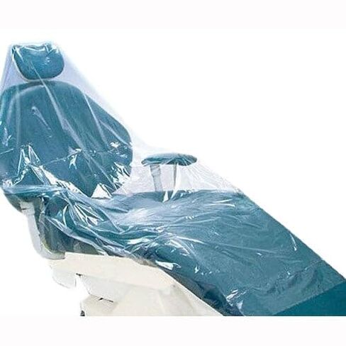 Pac-Dent 111SG Armor Slip & Grip أكمام كرسي كاملة من البلاستيك الشفاف 48 × 56 صندوق من 150 in Kuwait