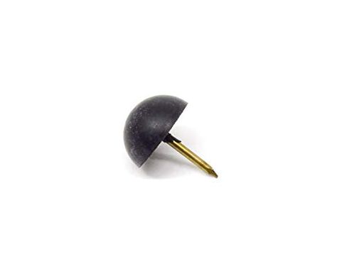 Pkg of 4 - Black SBR Rubber Round Top Tack Bumper - Bumper Diameter - 1/2", Bumper Height - 1/4", Tack Length - 3/8" Tack Diameter - 1/16" in Kuwait