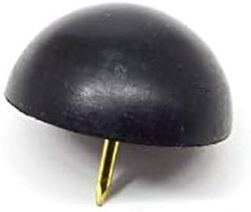 Pkg of 4 - Black SBR Rubber Round Top Tack Bumper - Bumper Diameter - 7/8", Bumper Height - 7/16", Tack Length - 11/32" Tack Diameter - 1/16" in Kuwait